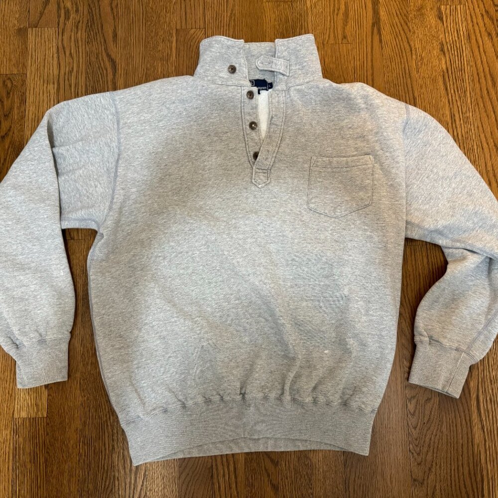Polo Collared Sweatshirt
